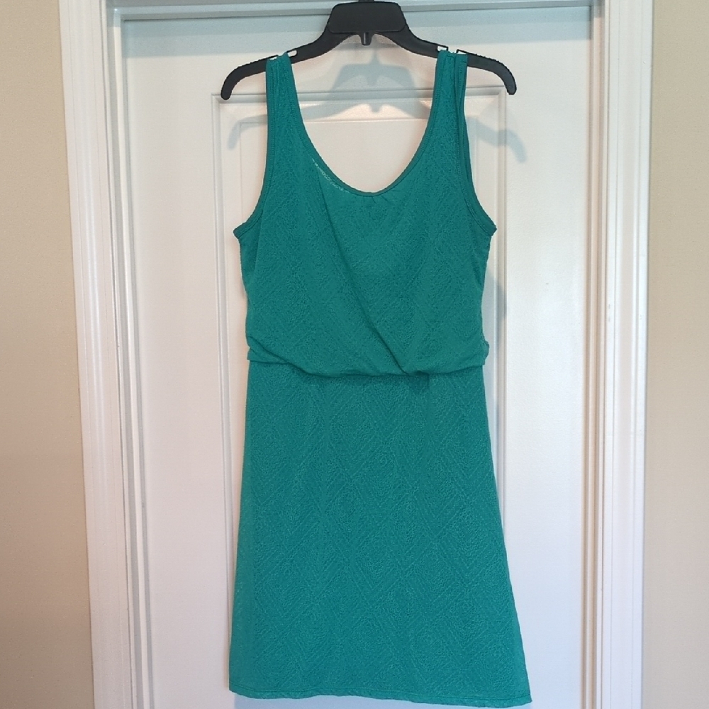 Prana Teal Sleeveless Midi Dress